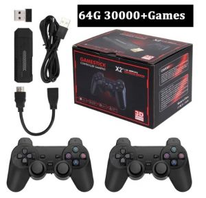 Консоль для відеоігор 64Gb Вбудовано 30000 ігор  Бездротові контролери 