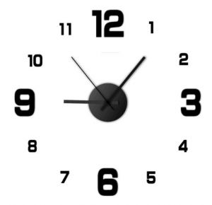 Купить Креативний безкаркасний настінний годинник своїми руками. Наклейка на стіну