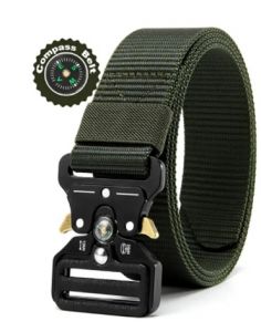 Купить Багатофункціональний тактичний універсальний ремінь зі зміїною пряжкою з компасом