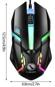 Limei S1 мышь игровая проводная с подсветкой USB