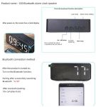 G 50 Бездротовий динамік Bluetooth, годинник, будильник, FM