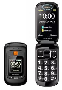 Купить  Mafam F899 розкладний мобільний телефон, два дисплеї, 2,4 дюйма, SOS, швидкий швидкий виклик, ліхтарик