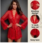 Сексуальна жіноча піжама, нічна сорочка, халат