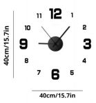 Креативний безкаркасний настінний годинник