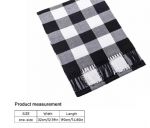 Теплий чоловічий і жіночий універсальний шарф-шаль з китицями