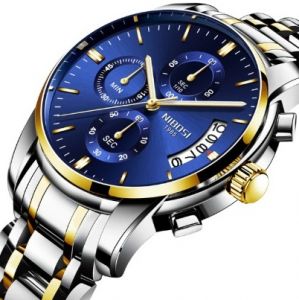 Купить Nibosi 2309 кварцевые мужские часы со стальным браслетом