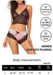 Сексуальна жіноча мереживна піжама топ із низьким вирізом і шовковисті шорти Ice