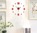 Креативний безкаркасний настінний годинник