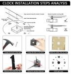 Креативний безкаркасний настінний годинник