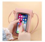 Жіноча сумка для телефону з сенсорним екраном через плече