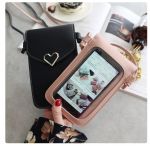 Жіноча сумка для телефону з сенсорним екраном через плече