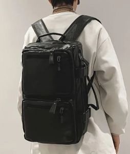 Купить Чоловічий туристичний стильний рюкзак-сумка, багатофункціональний, з ручкою та знімним регульованим плечовим ременем     