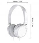 Дротові навушники складані з мікрофоном бас, стерео